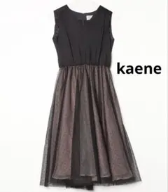 kaene カエン ドット×サテンワンピース チュール ドレス 結婚式 二次会のサムネイル