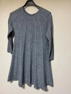 クリスマス価格　BEAMS HEART グレー ニットワンピ　 チュニック