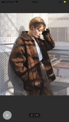 フライトボアジャケット　kutir kastane