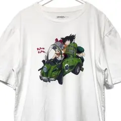グラニフ ドラゴンボール エンスト Tシャツ 悟空 ブルマ 鳥山明 白 L