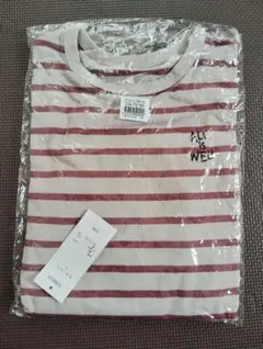 【新品未使用未開封】ベルメゾンボーダー長袖カットソー長袖Tシャツ140cm