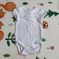 H&M フリル付き ロンパース