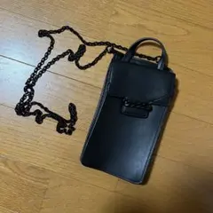 ブラック スマホショルダーバッグ