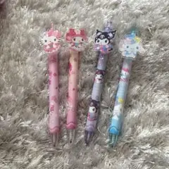 ハローキティ　マイメロディ クロミ　シナモロール　ボールペン　セット　新品