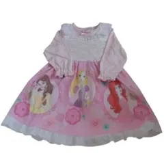 タグ付き☆ディズニープリンセスのワンピースパジャマ(110)