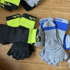 (6足組)MIZUNO for RUN 5本指 スポーツソックス24-26cm