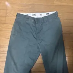 874 ワークパンツ ダークグリーン 約96cm