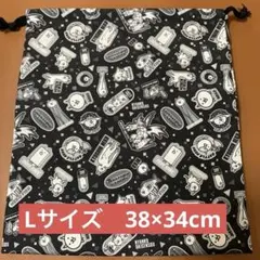 にゃんこ大戦争　にゃんこ　巾着　巾着L 体操着入れ　袋　ポーチ　ケース　未使用