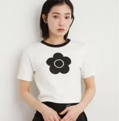 最終値下げ！LILY BROWN ×MARY QUANTクロップド Tシャツ