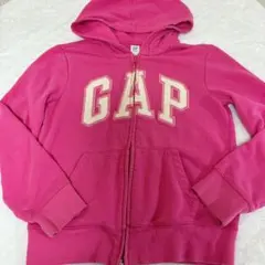 GAP KIDS ピンク XL ロゴ ジップパーカー フーディ（150cm相当）