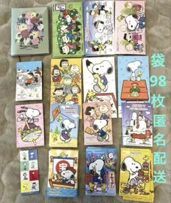 SNOOPYお年玉袋98枚（大6種24枚 小８種74枚）フェリシモスケジュール帳