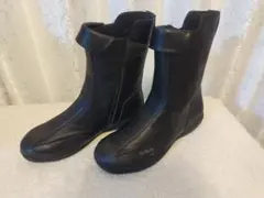 新品　未使用　本革　日本製メンズS 25cm ショートブーツ ブラック