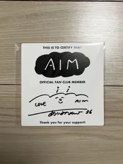 あいみょん AIM ファンクラブ 直筆サイン 色紙 希少】あいみょん AIM ファンクラブ限定Tシャツ 直筆サイン色紙