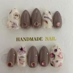 ♡原品限り♡Ｍサイズ　ハンドメイド ネイルチップセット ショートポイント