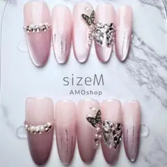 【現品限定】ピンク×パープル ちゅるんマグ ネイルチップ