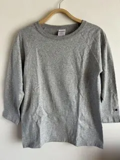 Champion T1011 グレー 七分袖カットソー S