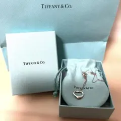 【美品】【GWラストセール】Tiffany ティファニーオープンハートネックレス