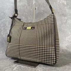 美品　ポロラルフローレン ワンショルダーバッグ　千鳥柄　PVCレザー