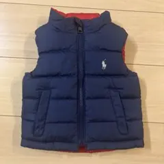 【ラルフローレン】リバーシブルダウンベスト12M