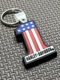 ハーレーダビッドソン キーホルダー 星条旗デザイン
