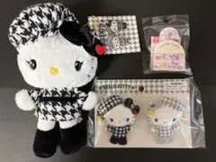 サンリオ　キティミミイ モノクロガーリー ふたごコーデ　ヘアクリップ マスコット