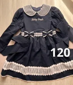 極美品★クリーニング済　シャーリーテンプル　120 セレモニーワンピース　黒