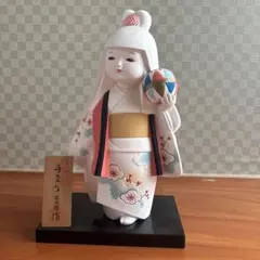 博多人形　手まり人形 陶器製 約30cm お土産　工芸品