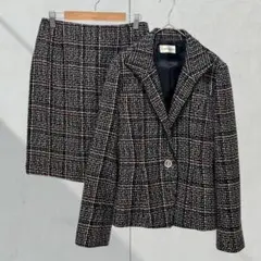 2241【HAAPYBOX】セットアップ　ツイードジャケット　スカート　XL