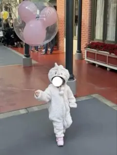 チップとデール　着ぐるみ　カバーオール　ファンキャップ　80 ディズニー公式