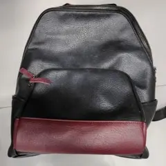 美品 ラトゥールエッフェル 2way バッグ リュック ボディバッグ レッド 美品 ラトゥールエッフェル 本革 2wayバッグ リュック ショルダー 赤