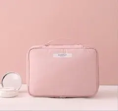 新品　コスメバッグ　メイクポーチ　ピンク　大容量　旅行　トラベルポーチのサムネイル