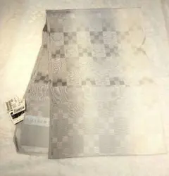 帯揚げ　市松柄　洗える正絹　ふるるん　夏物　未使用品