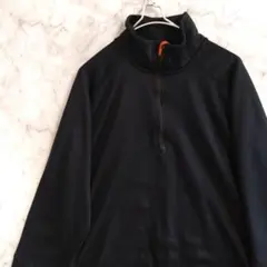 ★1177　Timberland　プルオーバートラック　L　黒橙　ポリ　US古着のサムネイル