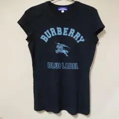 BURBERRY BLUE LABEL ブラック Tシャツ 38