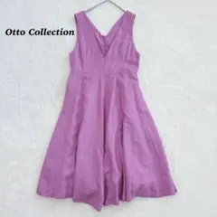 良品✨ Otto オットー　ワンピース　リネン混　ピンク 鮮やか　リゾート旅行のサムネイル