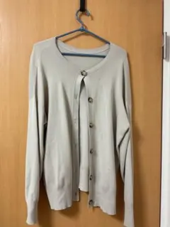 PLST カーディガン　ベージュ　長袖　ニット