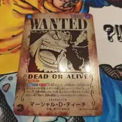 ワンピース カードゲーム マーシャル・D・ティーチ 手配書SP② 観賞用