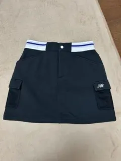 【新品】ニューバランスゴルフ　天竺裏 フリース スカート　黒　M　ストレッチ
