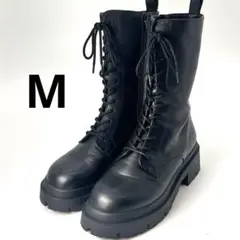 【極美品】Heather ヘザー　アソートミドルブーツ　レースアップ　M