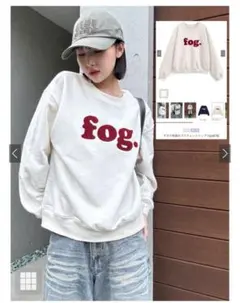 サガラ刺繍ロゴスウェットトップス