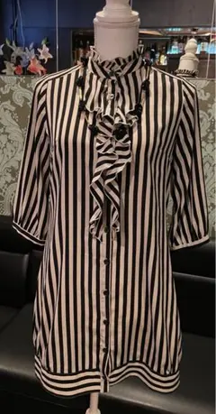 未使用　ミニマムミニマムストライプシャツ