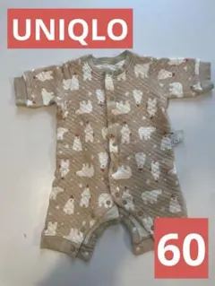 UNIQLO ベビー ロンパース 60 クマ柄