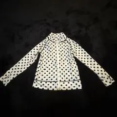 キッズ 水着用ラッシュガード120 ドット柄 長袖 帽子付き　旅行