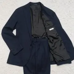 ナノユニバース ダメリーノ SOLOTEX セットアップ スーツ S ネイビー