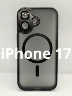 iPhone17 ブラック ケース マグセーフ レンズ保護 新品 2453