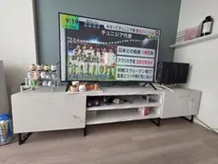 大理石調 テレビ台 ローボード 収納棚のサムネイル