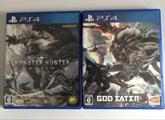 PS4ソフト　モンスターハンター、ゴットイーター3