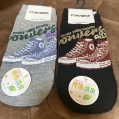 CONVERSE スニーカー柄ソックス 23-25cm 2足セット