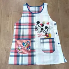 美品　Disney　エプロン　保育士　幼稚園　先生　キャラクターエプロン