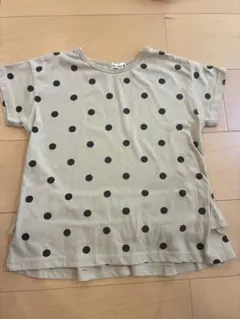 ブランシェス　バックフリル付きドットTシャツ 130センチのサムネイル